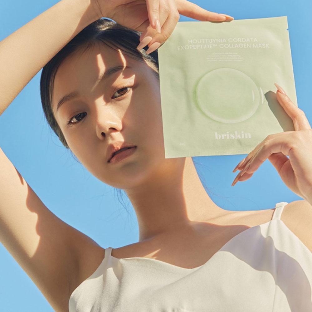 Коллагеновая маска с экзопептидом Houttuynia cordata, 5 листов