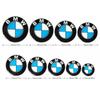 2Pcs 25mm 40mm 55mm 60mm Car Remote Key Emblem Sticker Car Wheel Hub Cap Center Sticker For BMW M Power I3 F15 F16 G20 E34 E36 GNTYA1