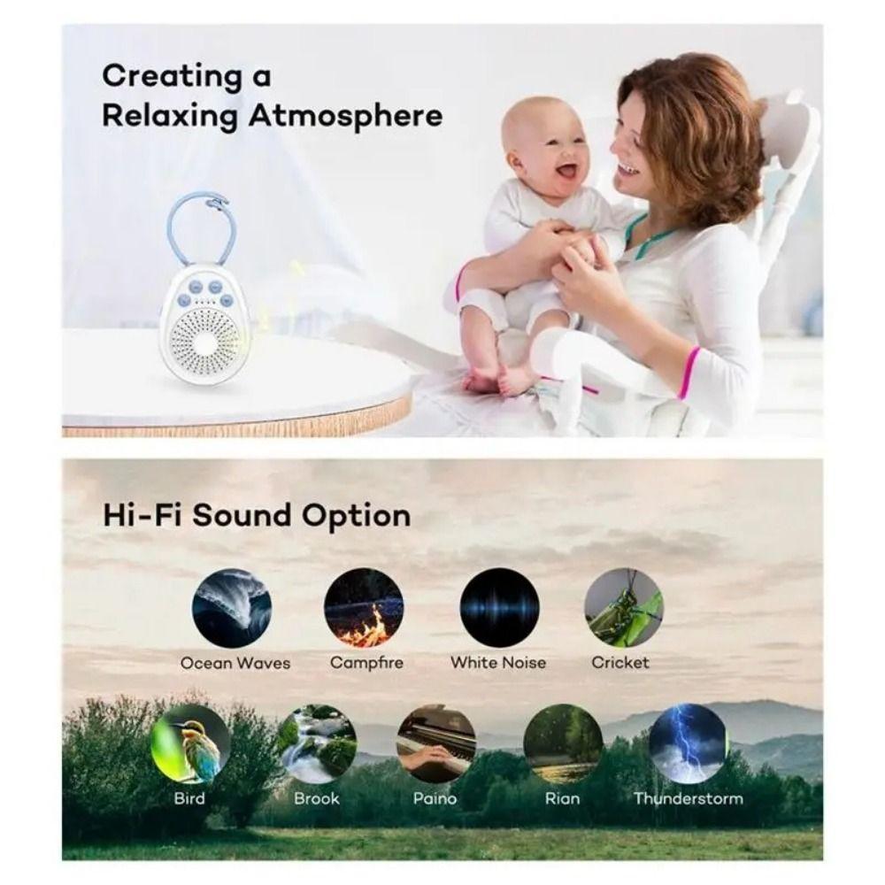 USB Rechargeable White Noise Sound Machine White Noise Sleep Aid Music  Kids Room