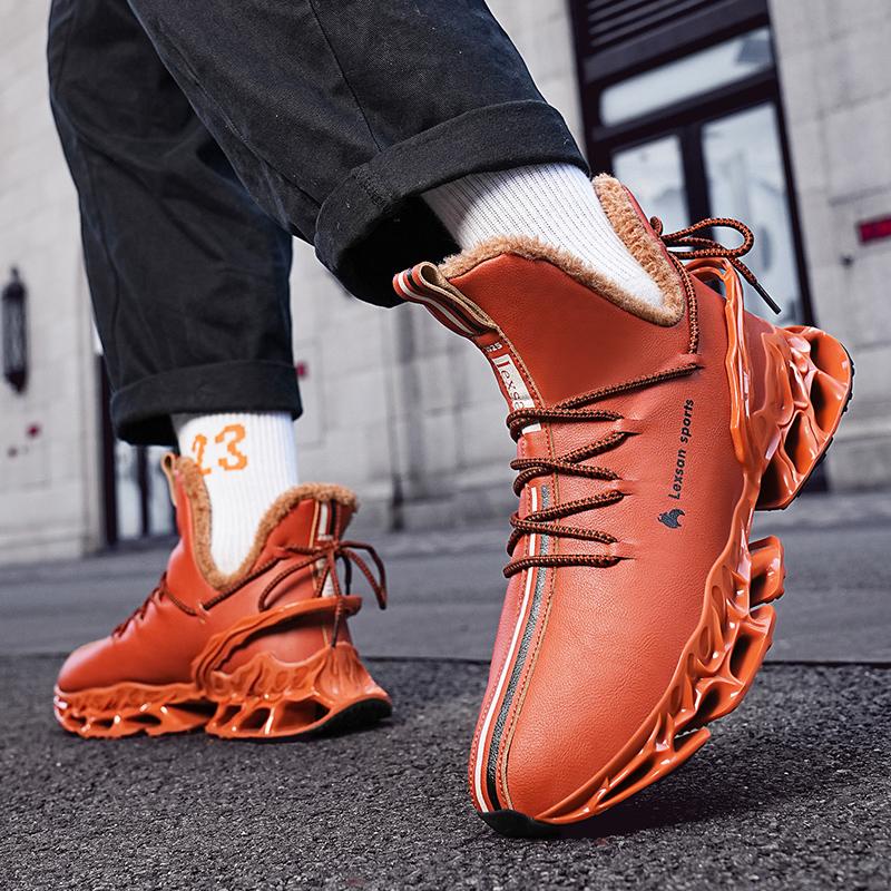 Мужские ботинки Зимняя теплая обувь Водонепроницаемые плюшевые кроссовки Мужская обувь для тенниса Меховые ботинки Мужские кроссовки Зимние ботинки для мужчин