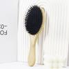 1pc Bamboo and Wood Air Cushion Hair Brush, Natural Mane and Anti Slip Grip, Scalp massager,Special for Real Hair Wigs