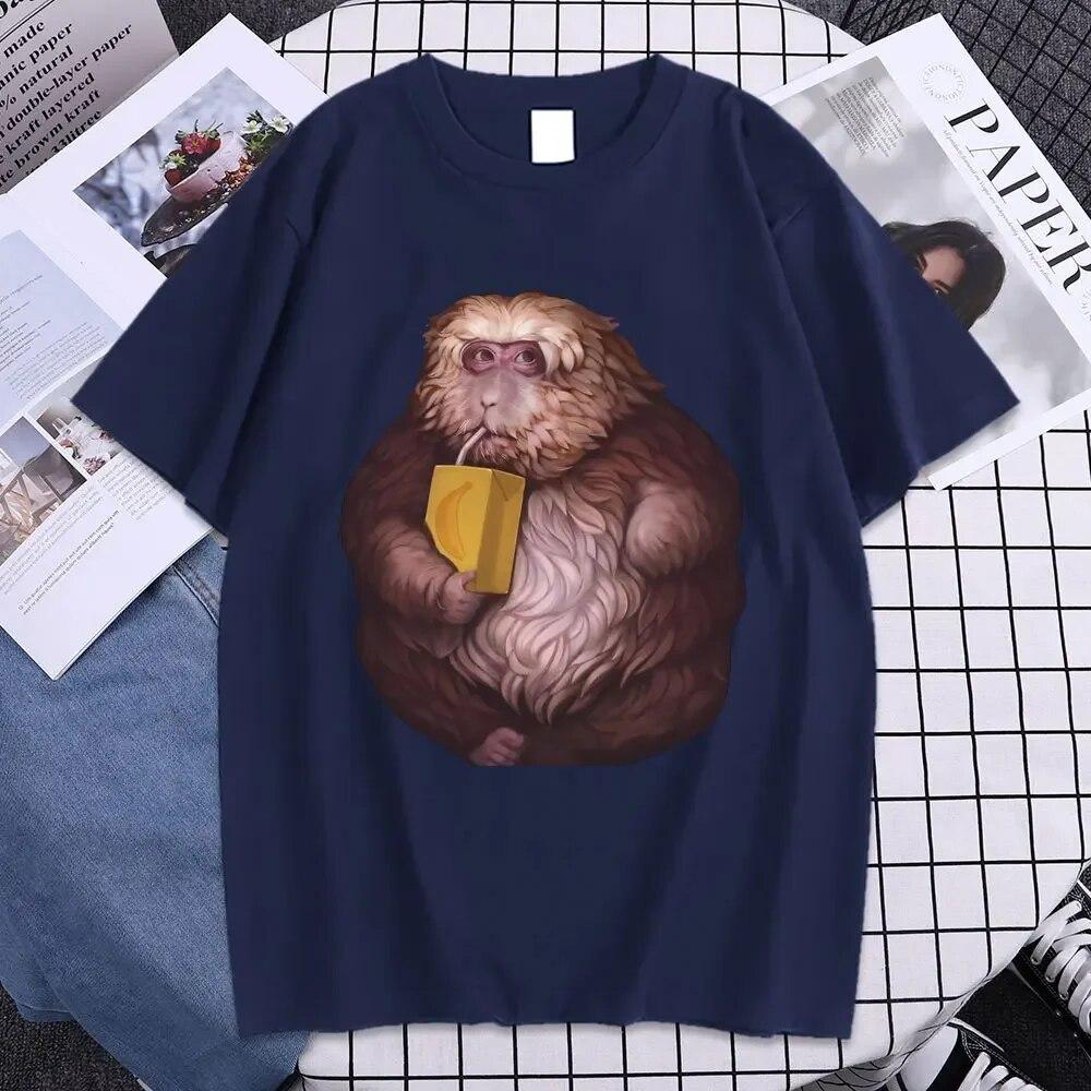 Забавная футболка с графическим принтом Zoon XingXing Monkey, летние хлопковые футболки с короткими рукавами, одежда унисекс с круглым вырезом, крутая футболка большого размера
