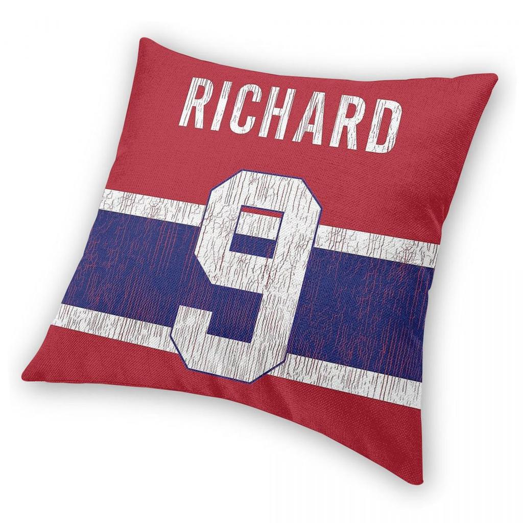 Richard Maurice Ice Hockey Pillowcase Polyester Linen Velvet Creative Zip Decorative Throw Pillow Case Sofa Seater Cushion Cover
