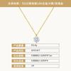 K Gold Plated Octagon Small Carat Pendant Clavicle Chain Women