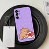 Милый Чехол-Капибара для Телефона Samsung S25, S24, S21, S22, S23, S30, Ultra, S20, Plus, Fe, Мягкий Силиконовый Черный Чехол