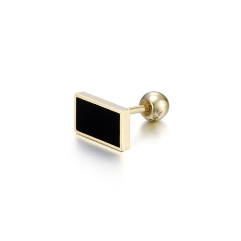 CRANNE 14k Пирсинг с ониксом C24PG023
