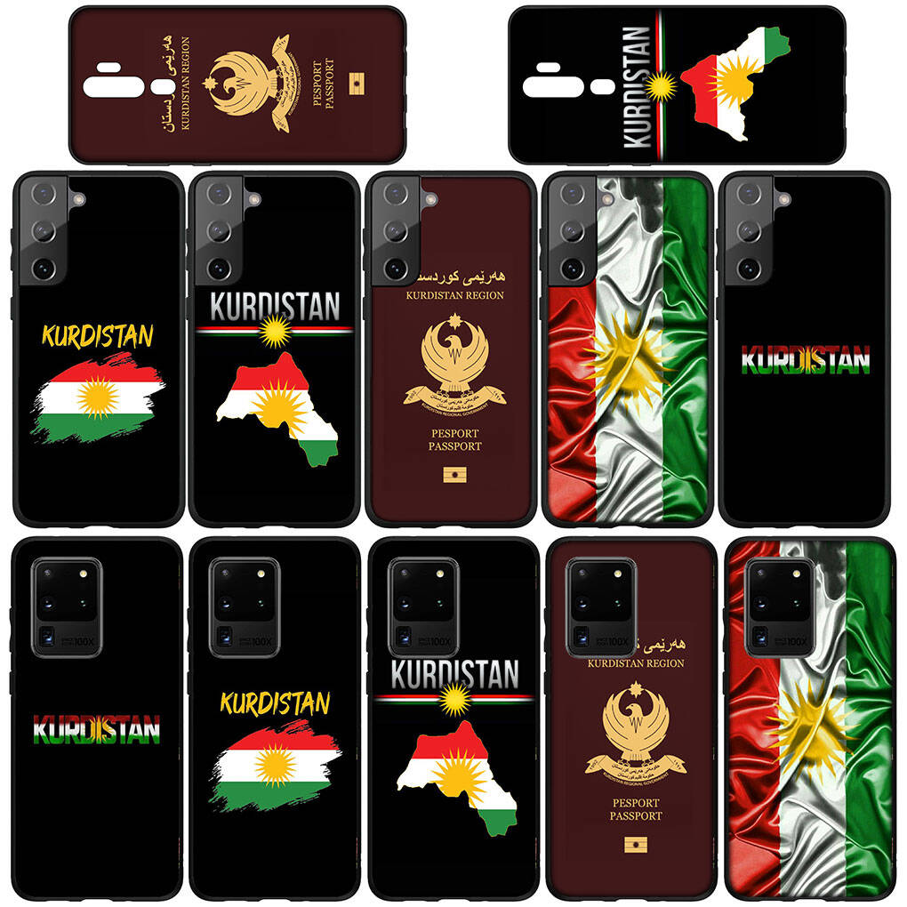 for Samsung Galaxy S25 S24 S23 S22 S21 S20 Ultra FE Plus A17 A37 A57 A56 A55 A06 A16 A15 A36 A26 A35 A05 A25 A54 A34 Phone Case Kurdistan Flag Cover