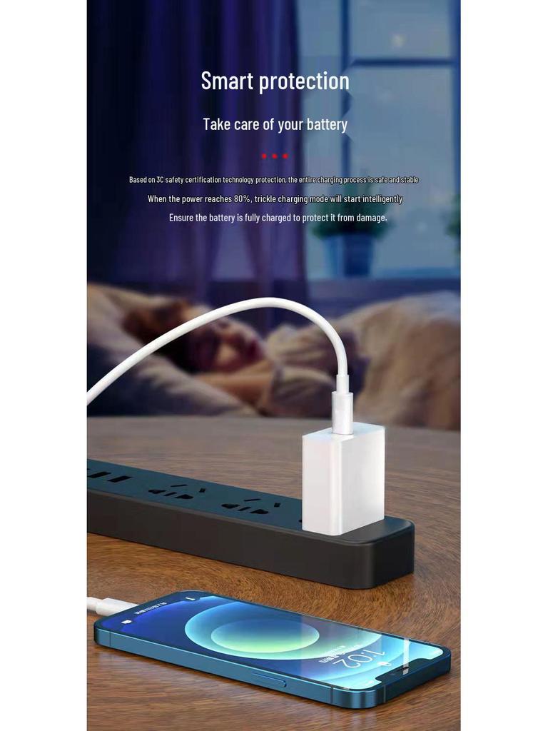 18W PD Fast Charging Cable: Compatible with Android and Apple, Type-C To Apple, Available In 1m & 2m Lengths.