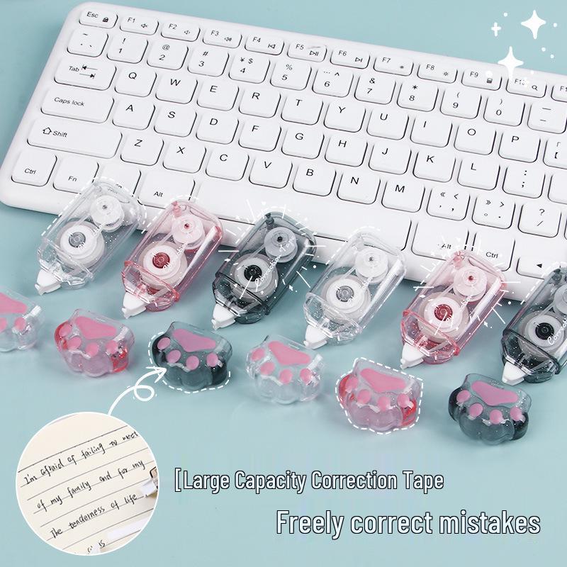 Cartoon West Highland White Terrier Correction Tape - Smooth PET Tape for Students, Back to School Stationery Gift.