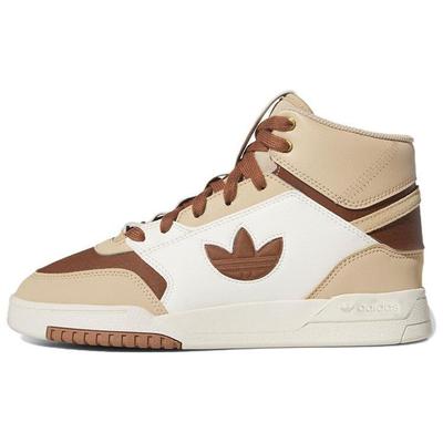 Оригинальные Drop Step XL Удобные Универсальные Нескользящие Износостойкие Высокие Кеды для Скейтбординга Женские Кроссовки Коричневые Белые IF2686