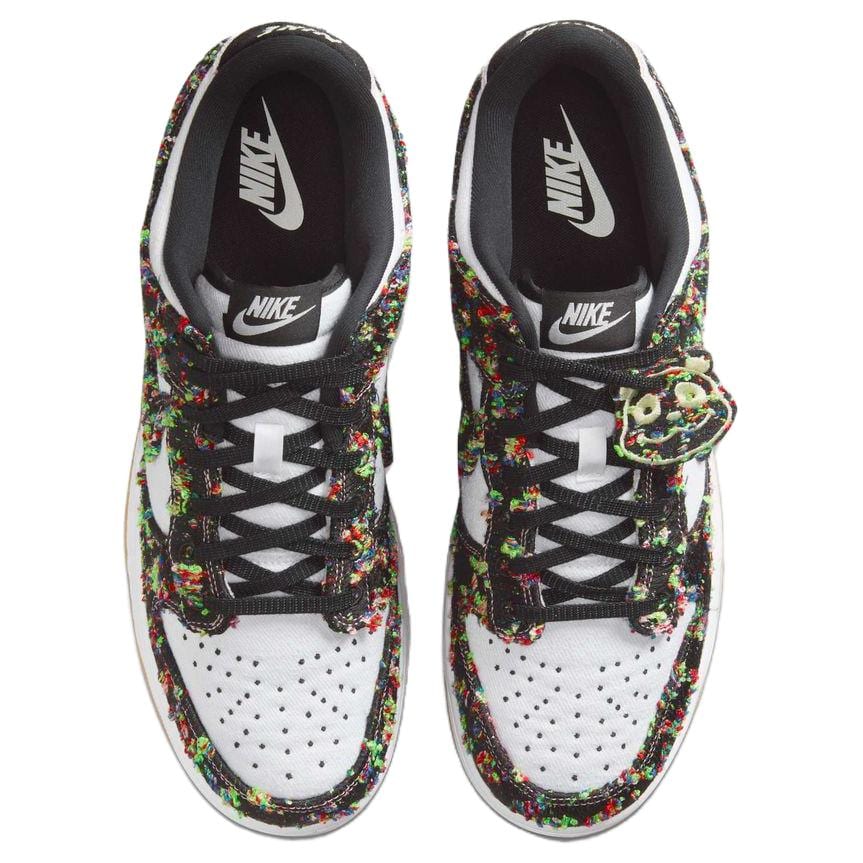 Nike Кроссовки Dunk Дышащие Амортизирующие Низкие Скейтбордические Унисекс Белый Черный IB2263-100