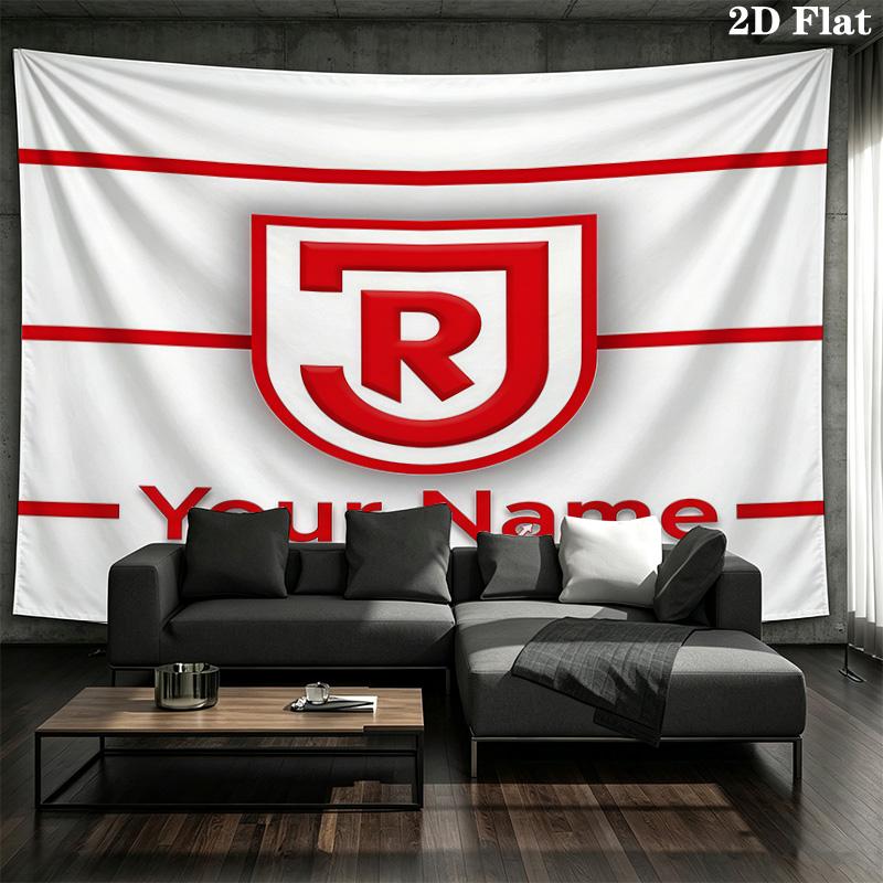 Ssv Jahn Regensburg Custom Name Wall Tapestry Aesthetic Wall Hanging Printed Fabric Blanket Decorative Tapestries for Bedroom Living Room Home Decor