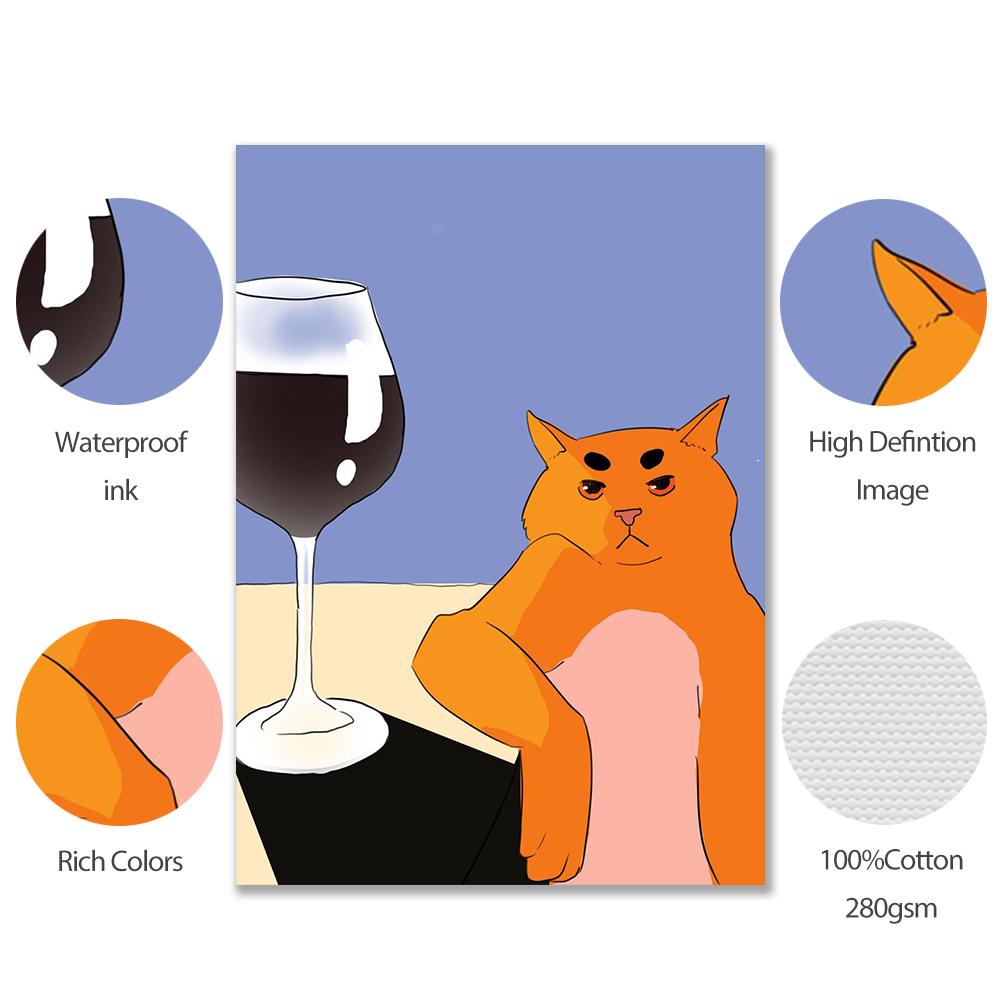 Cute Cartoon Clown Doge Cola Bird Funny Bug Kid Animal Lover Gift Room Decor Cnavas Print Abstract Art Wall Home Painting Poster