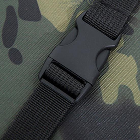 Waist Bag Fishing Gear Organizer Large Capacity Double-Layer Design Waterproof Crossbody Chest Bag with Fishing Pole Holder