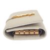 Saint Laurent 693749 B680J 9207 Key Holder  Ivory Calfskin/metal Women