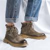 Классические мужские ботинки в стиле ретро с высоким берцем, ботильоны из натуральной кожи, мужские новинки 2024 года в ковбойском стиле, зимняя рабочая обувь для прогулок