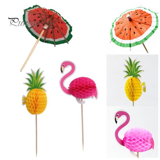 50 шт. Коктейльные зонтики Коктейльные палочки Красочные зонтики для фруктовых напитков Мини-зонтик Зубочистки Гавайские принадлежности для вечеринок