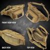 Men Tactical Fanny Pack Waist Hip Bum EDC Bag Camping Hunting Fishing Flag Patch