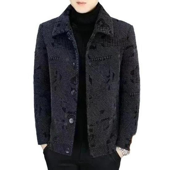 Мужская утолщенная бархатная шерстяная куртка - Новое осенне-зимнее короткое пальто