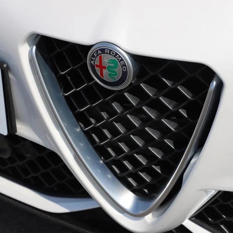 For Alfa Romeo 2026 Hot Sticker 5 colors 75mm Car Front Hood Emblem Logo Rear Trunk Badge for Alfa Romeo 159 147 Giulietta Stelv