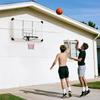 Basketball Hoop, Shatterproof Backboard, Height Adjustable, Indoor & Outdoor, Steel Frame, Black
