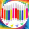 36/72 шт. 6 ярких цветов, мини-портативные акварельные кисти-маркеры для рисования, граффити и художественной живописи, канцелярские товары, принадлежности для творчества
