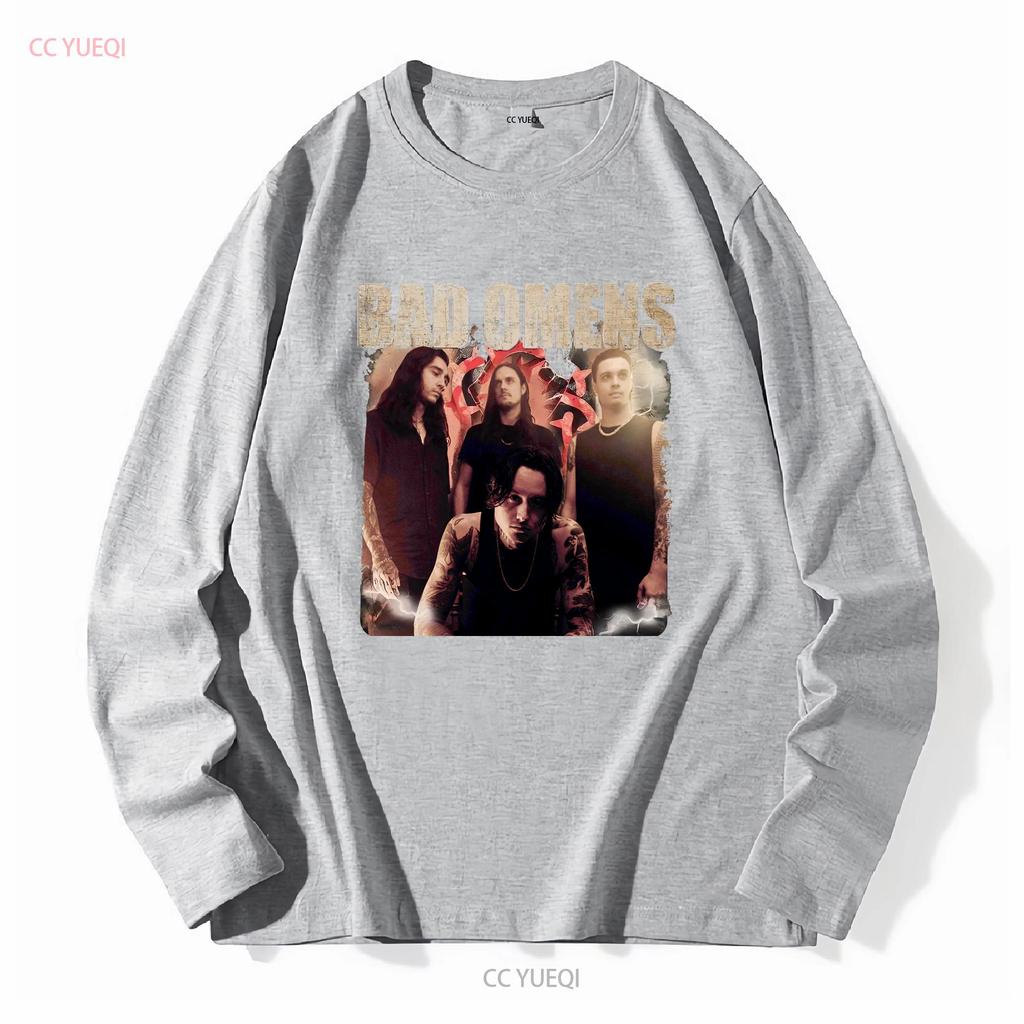 Новая редкая футболка Bad Omens Hip Hop мужская S-5XL 3D951 с длинным или коротким рукавом винтажная стираная удобная графическая уличная одежда