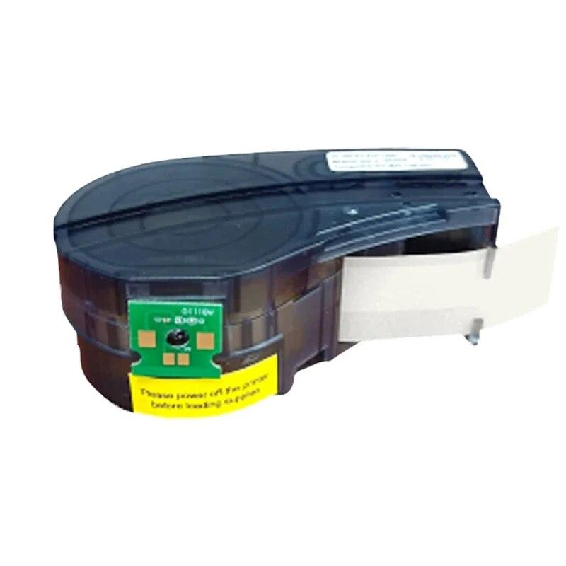 Совместимая этикеточная лента M21-750-499, нейлоновый материал для этикетировочной машины M210 M211 M210-LAB, 19,1 мм, черно-белая этикетка-наклейка