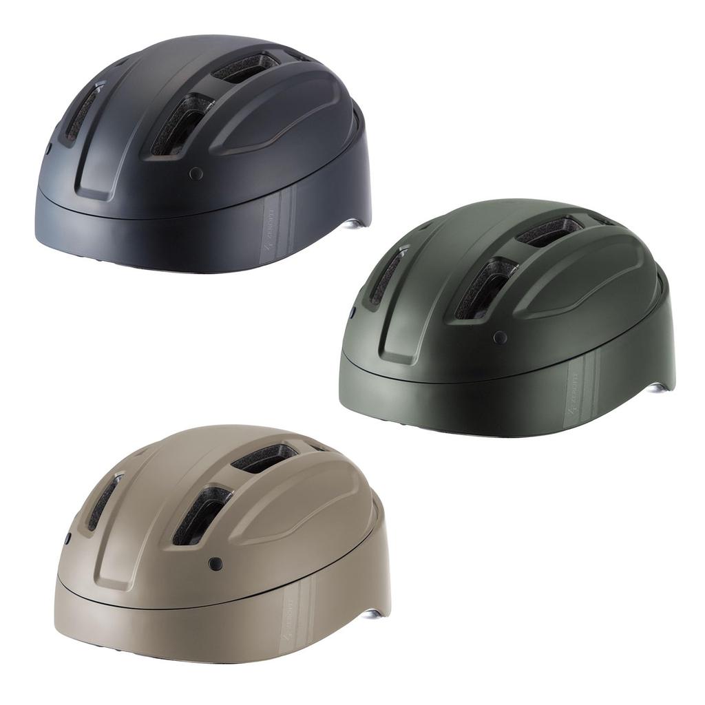 ZEROFIT VESK Bicycle Helmet for Men and Zero by ION SPORTS M [Foldable Women, Stylish, Fit] (Matte Black, (54-57cm))