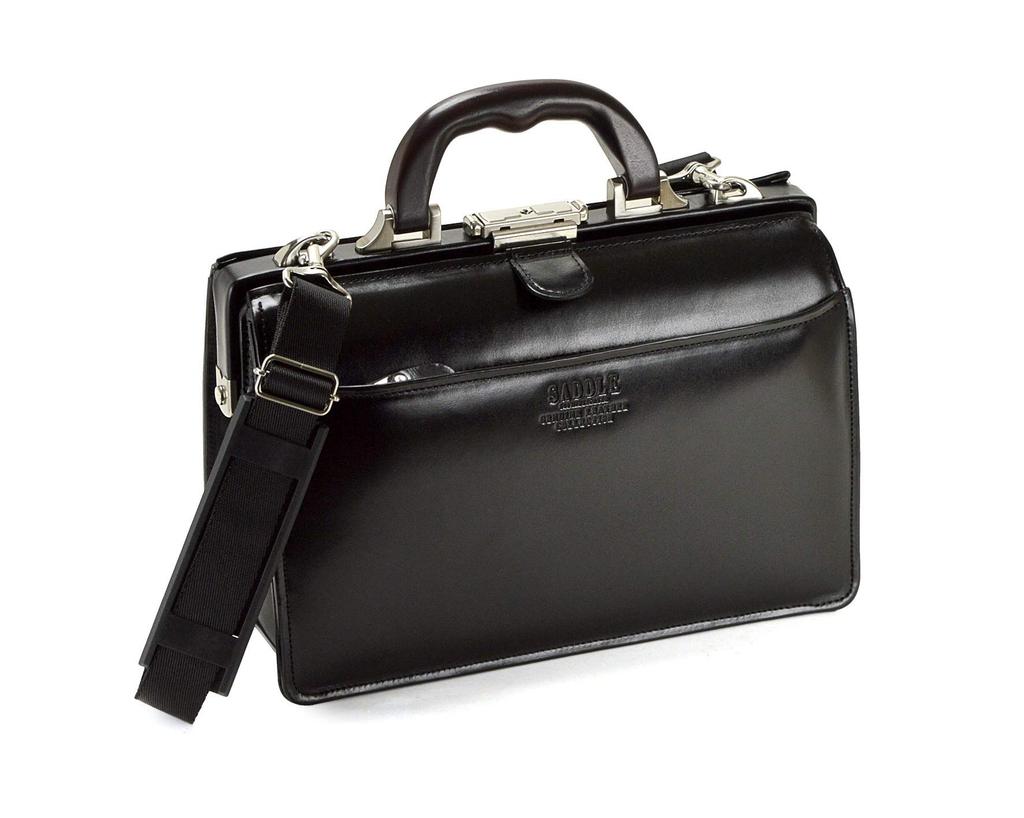 Dulles Bag Genuine Leather A5 Toyooka Bag Made In Japan Mini Dulles Bag Business Bag 22305 Men's (01-Black)