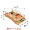 Japanese Sushi Wooden Boat Arch Sushi Bridge Boats Sashimi Platter Cooking Dry Ice Platter Dragon Boat Sushi Platter