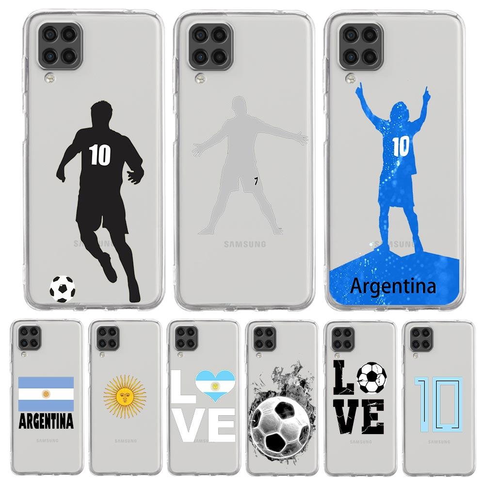 Argentina Flag Soccer 10 For Samsung Galaxy A51 Phone Case A71 A21S A12 A11 A31 A52 A41 A32 A23 A33 A53 A73 A03S A13 5G Cover