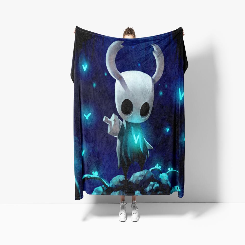 HHHollow KKnight Модная тонкая одеяло с цифровым принтом, фланелевое одеяло, портативное для дома, путешествий, офиса, одеяло для обеденного перерыва