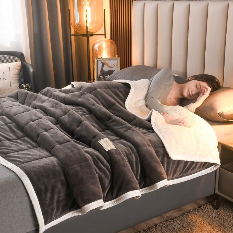 Флисовые одеяла и пледы для взрослых, толстые теплые зимние одеяла для дома, супер мягкое пуховое одеяло, роскошные однотонные одеяла на двуспальные постельные принадлежности