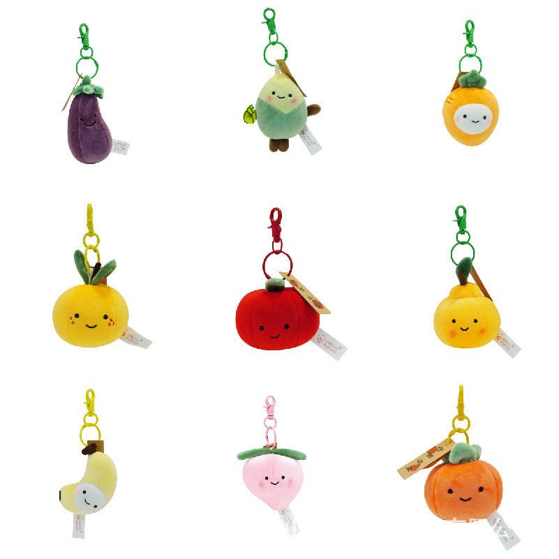 Charming Apple Plush Keychain With Short Plush For Youthful Backpack Accessories