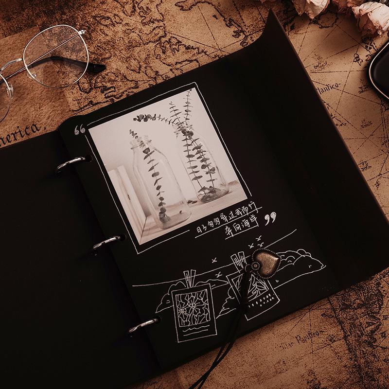 Handmade DIY Polaroid Scrapbook Photo Album for Children's Memories & ID Photos