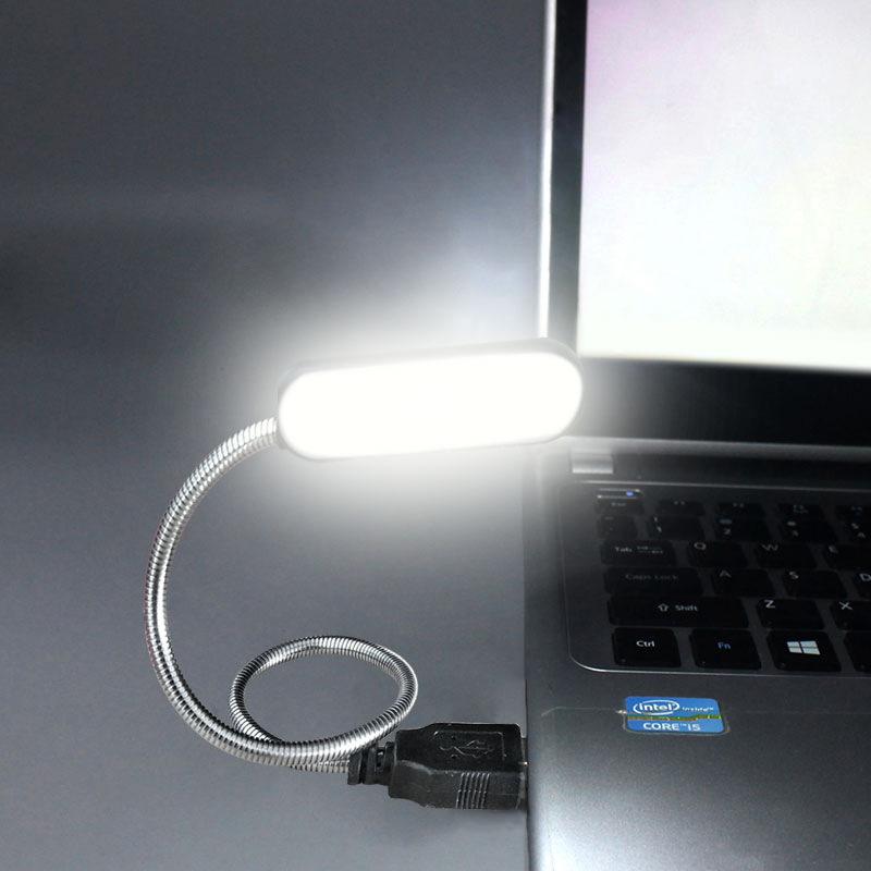 Simplicity Light Portable Notebook USB Lamp Laptop for Power Bank Reading USB 6leds Table Lamp LED PC Computer Flexible Mini Book Light