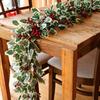 Red Berries Red Berry Garland Artificial Greenery Garland Holiday Fireplace Mantel Table Decor