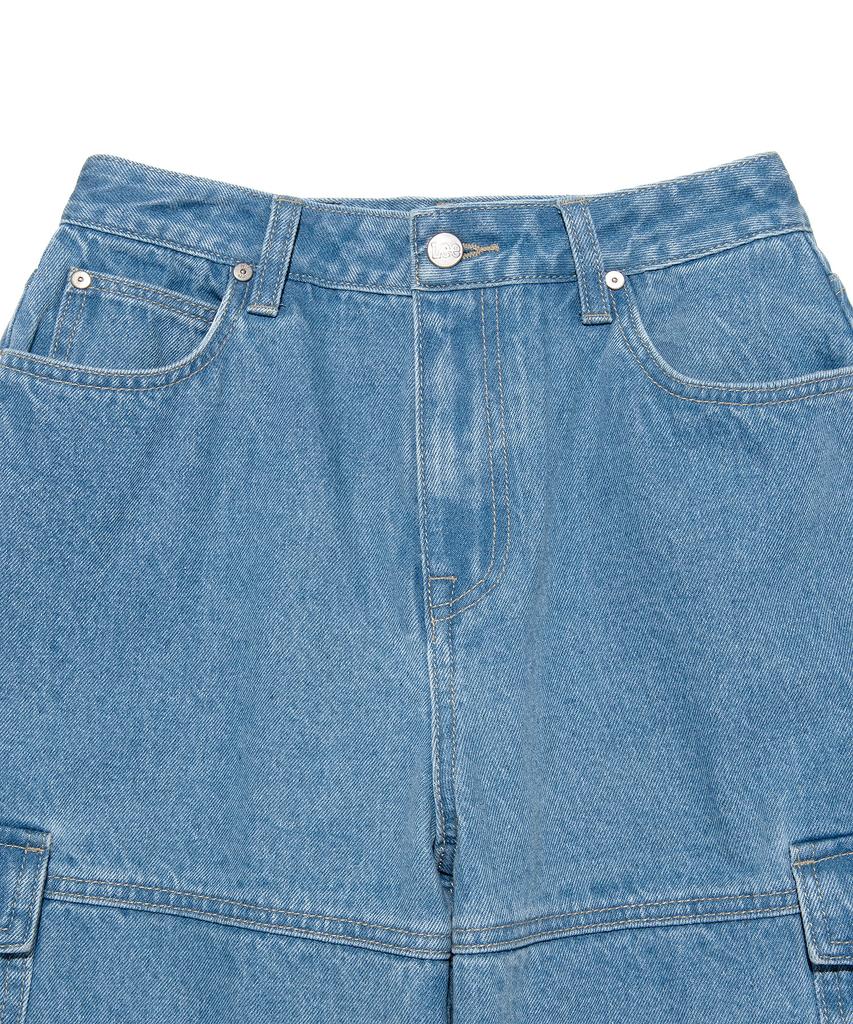 LEE Women'S Cargo Denim Shorts Indigo Medium