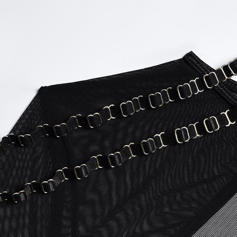 Женское сексуальное нижнее белье, модное сетчатое нижнее белье с длинными рукавами, удобное высококачественное перспективное эротическое нижнее белье, комплект