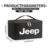 For Jeep Car Travel Portable Cosmetic Toiletries Bath Storage Bag Cherokee Wrangler JK Gladiator Compass Renegade Patriot AKL1