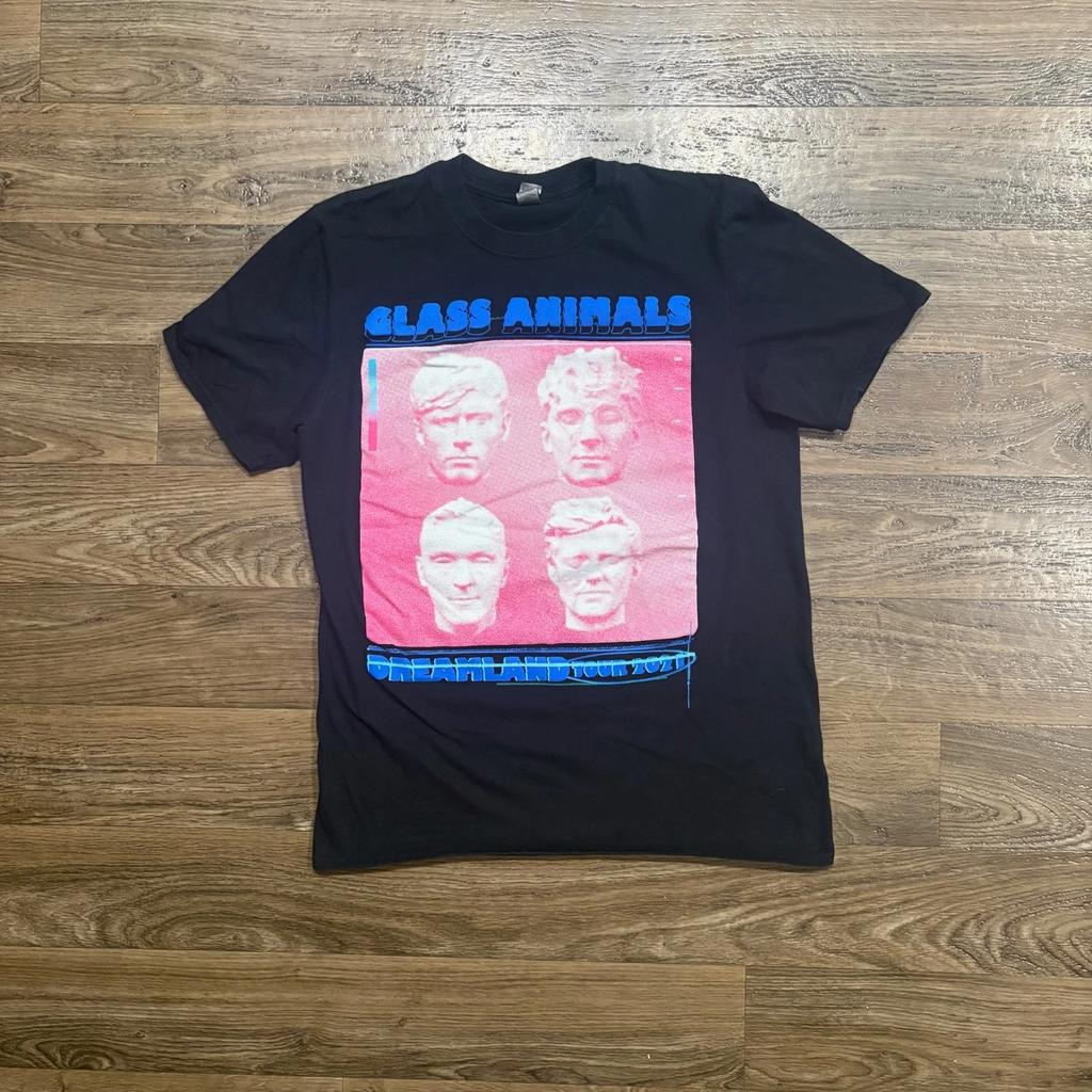 Y2K Glass Animals Dreamland Tour 2021 Band T Shirt Black Concert Merch Size M