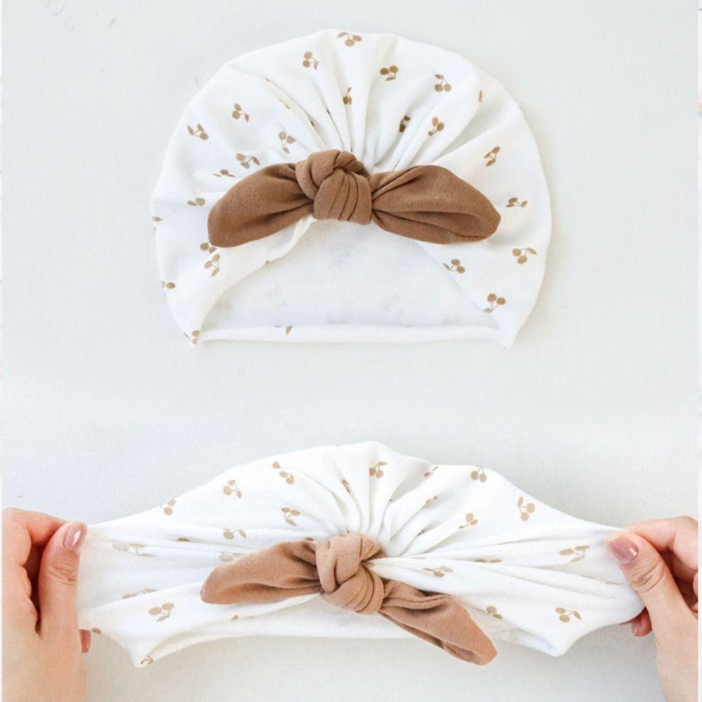 0-5 месяцев Шапочка-тюрбан из муслина без косточек Хлопковая шапочка-тюрбан для новорожденных Ветрозащитная детская фетальная шапочка Осень