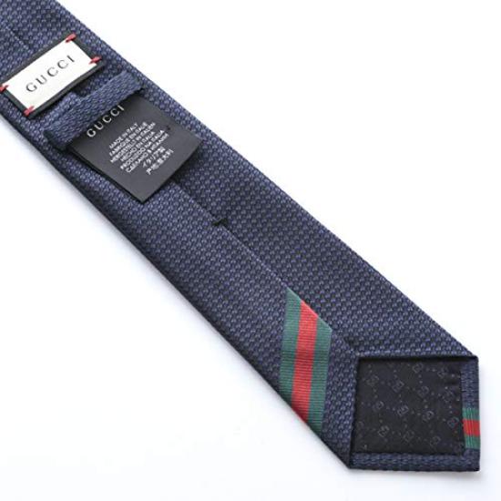Gucci (Gucci) tie, navy, striped, GUJ-835 [Used]