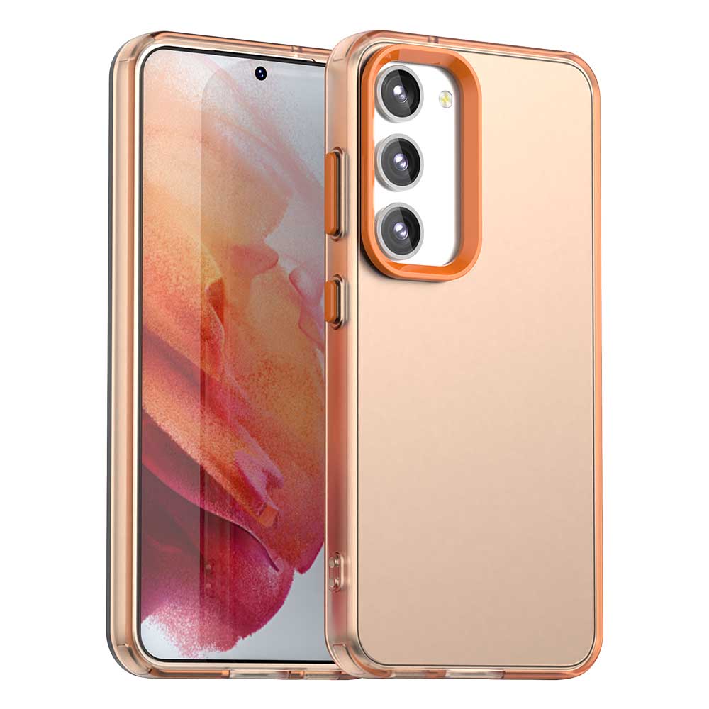 Матовый полупрозрачный чехол-конфетка для Samsung Galaxy S24 S23 Ultra Plus S24 FE A16 A06 A15 A55 A35 A25 M55 Coque Матовая бамперная накладка