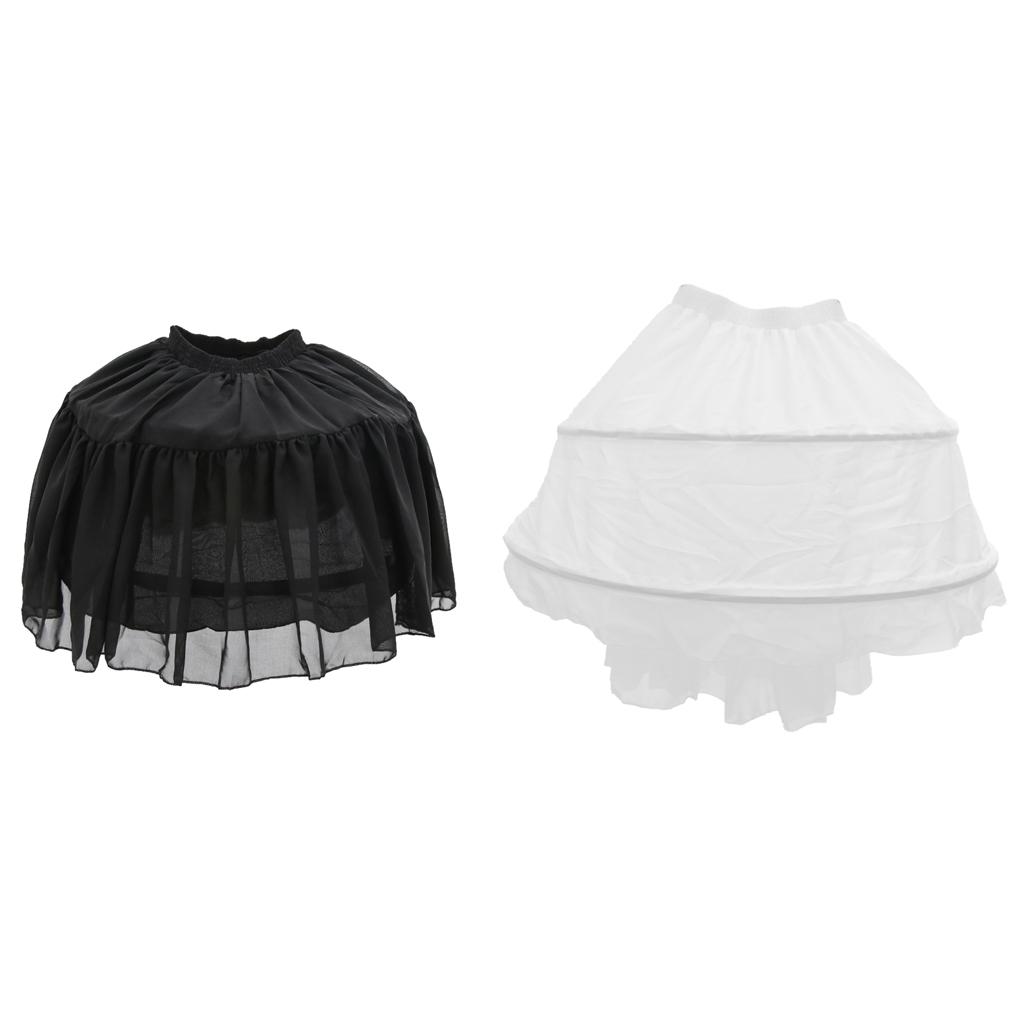 Adjustable Tutu Skirt Pannier Crinoline Layered Puff Petticoat Underdress Clothing Accessories for Formal Dress Cosplay