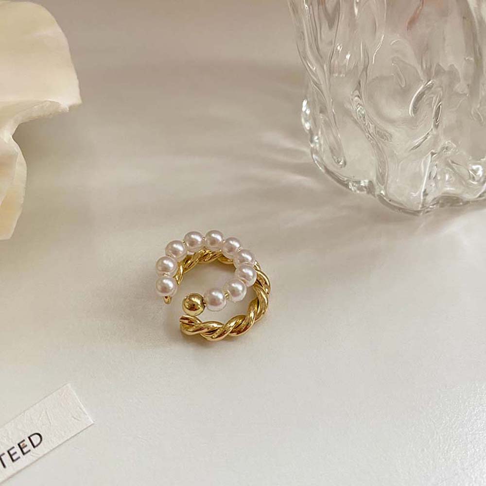 Ювелирные изделия из жемчуга и металла, аксессуары, клипса для уха, уха-манжеты, круглые серьги-клипсы