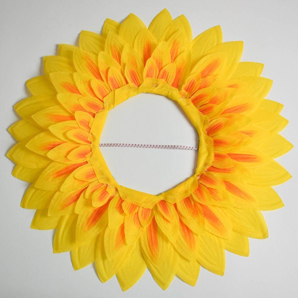 Funny Sunflower Headgear Dress Up Sunflower Hat Headpiece Party Sunflower Hat  Music Festival
