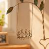11.81x7.87in Metal Wall Art Sculpture Gold Hanging Wall Decor  Home Office Decor