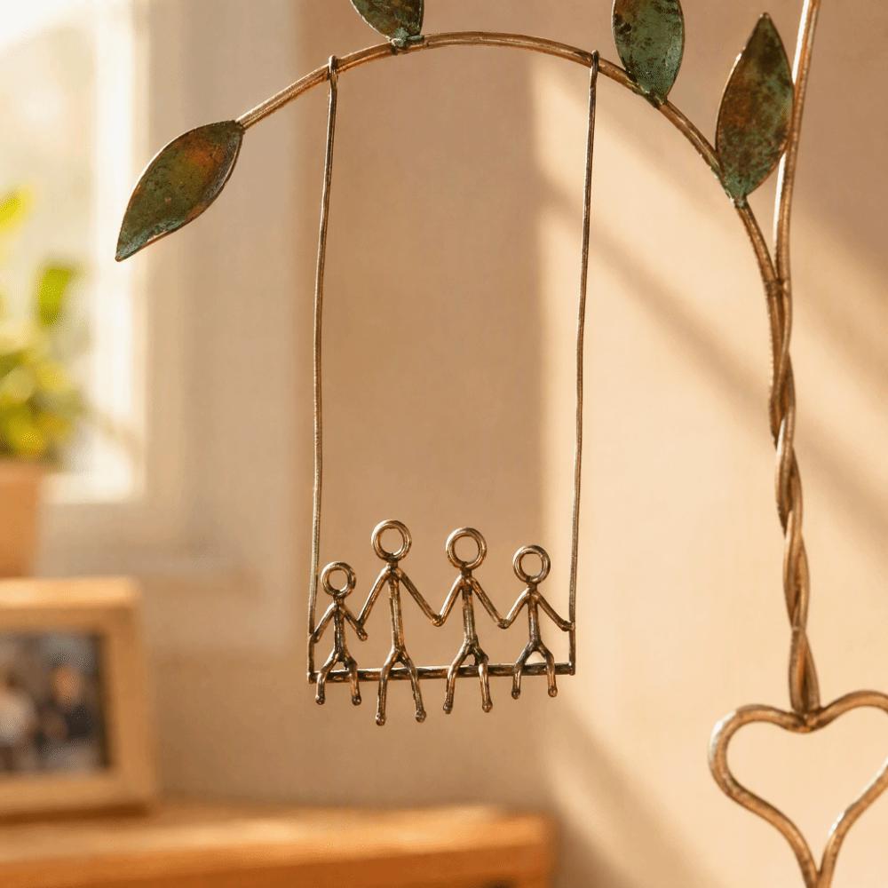 11.81x7.87in Metal Wall Art Sculpture Gold Hanging Wall Decor Home Office Decor